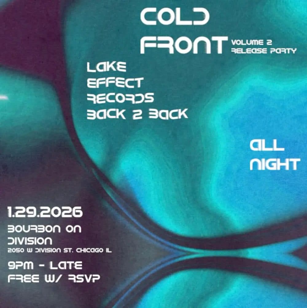 Cold Front Volume 2, release party event flyer