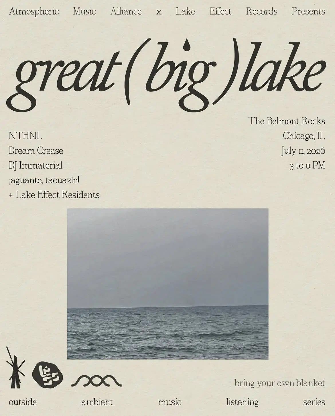 great (big) lake event flyer
