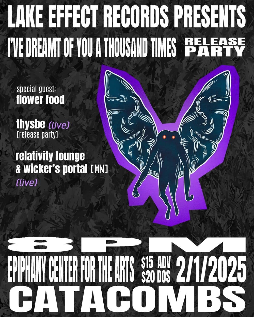 Lake Effect presents: I've Dreamt of You a Thousand Times, release party event flyer