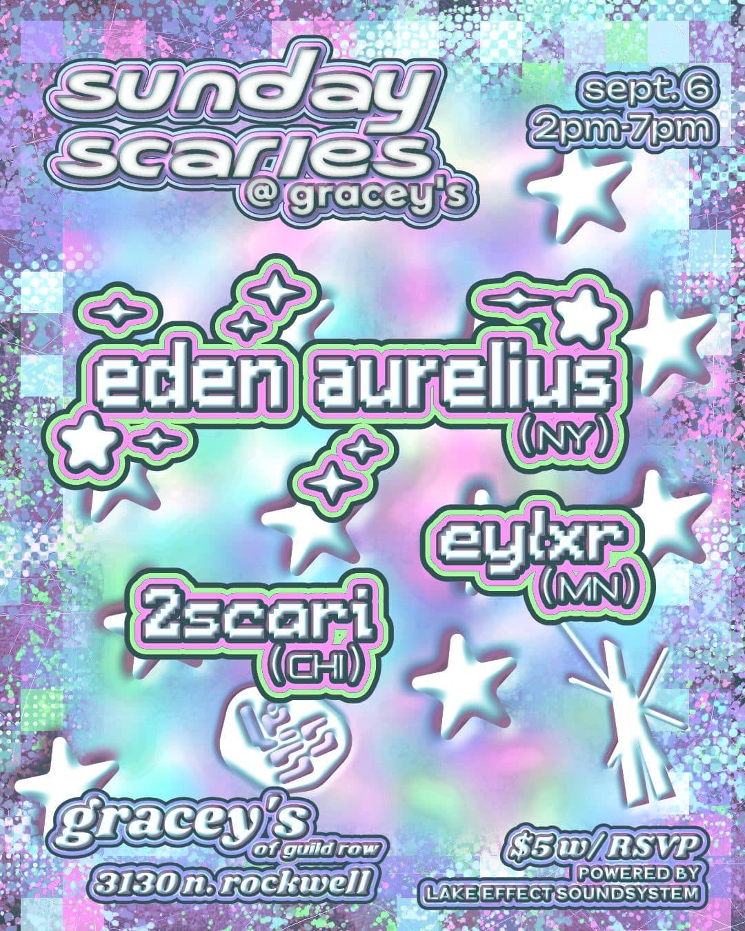 Sunday Scaries @ Gracey's event flyer
