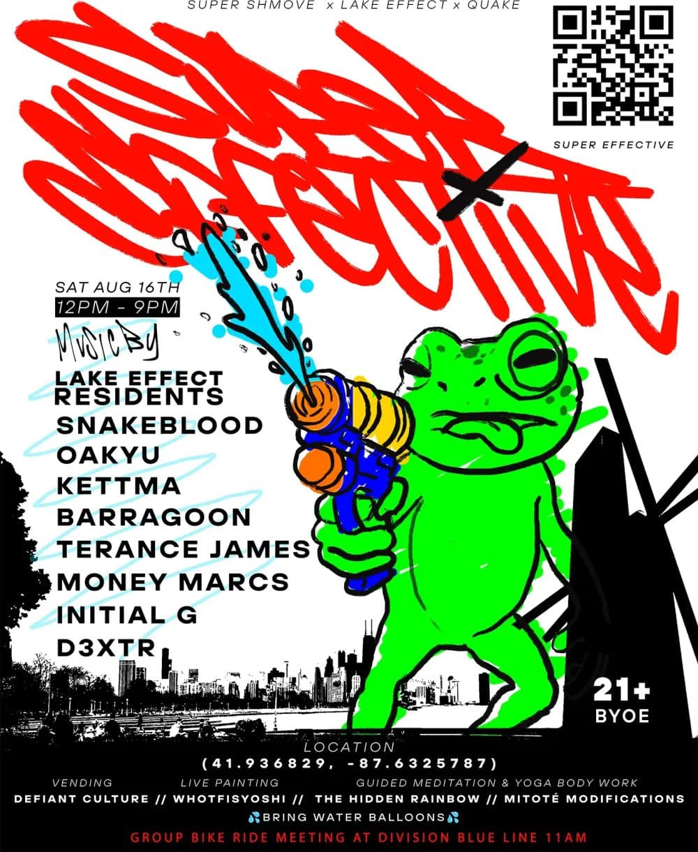 SUPER EFFECTIVE event flyer